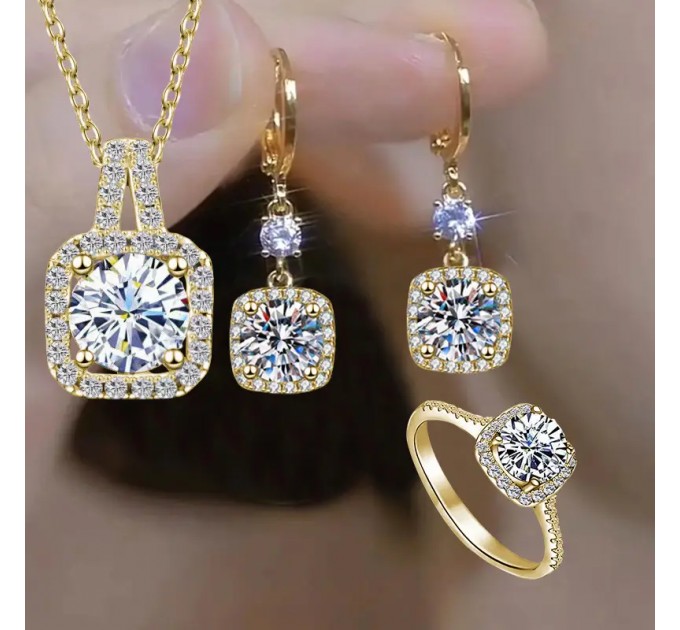 4Pcs розкішний блискучий квадратний набір