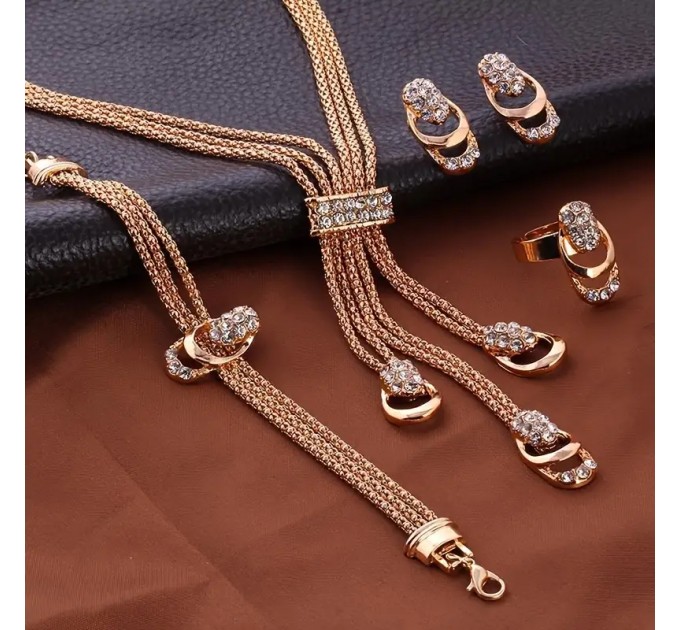 Вінтажний простий комплект ювелірних виробів