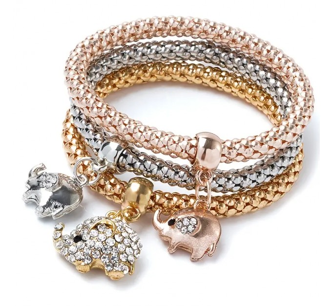 Набір з 3 модних стопових браслетів