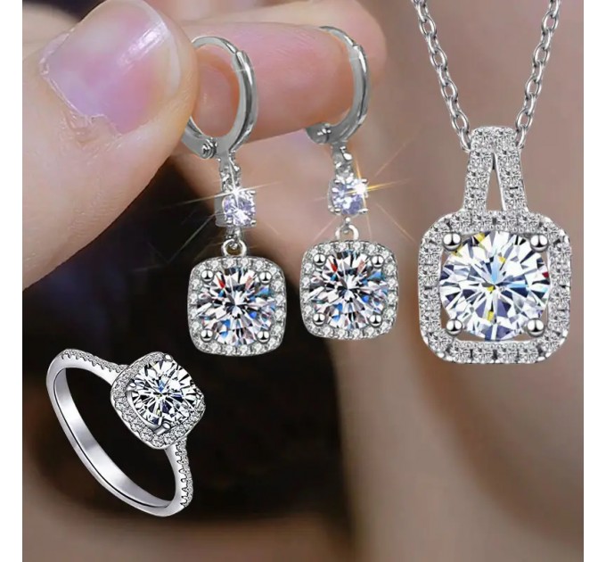 4Pcs розкішний блискучий квадратний набір