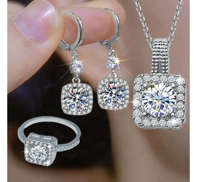 4Pcs розкішний блискучий квадратний набір