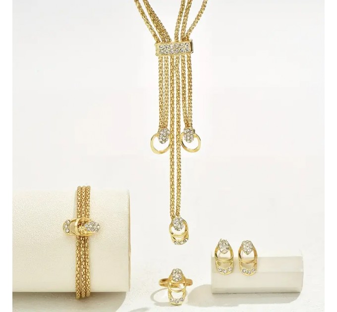 Вінтажний простий комплект ювелірних виробів