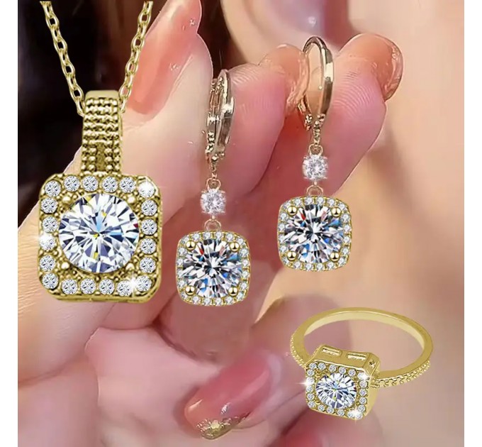 4Pcs розкішний блискучий квадратний набір