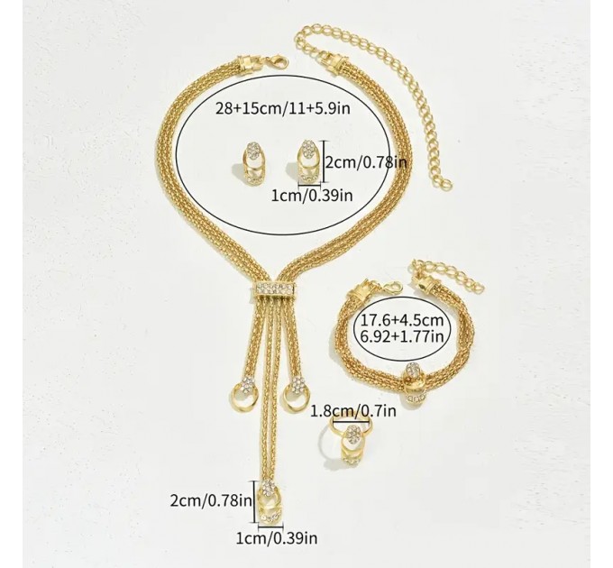 Вінтажний простий комплект ювелірних виробів