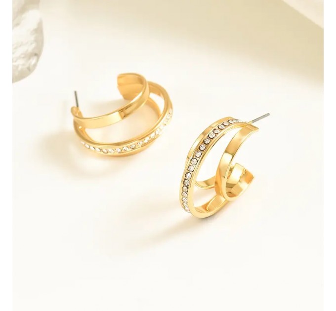 Пара мінімалістичних сережок-гвоздиків