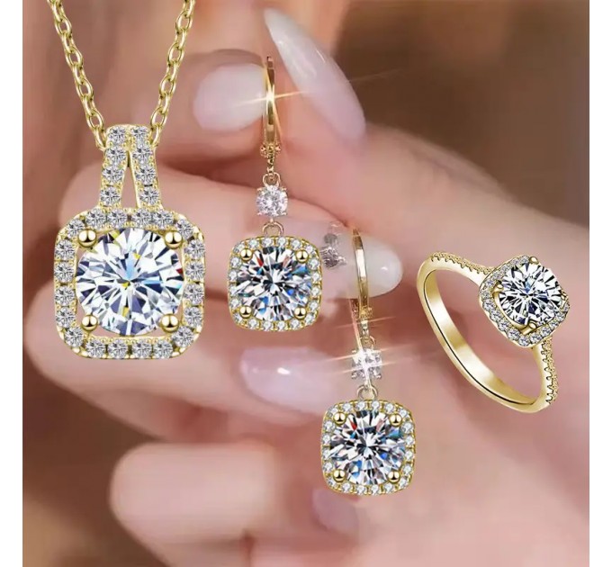 4Pcs розкішний блискучий квадратний набір