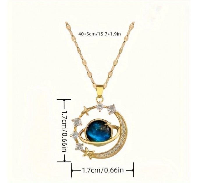 Елегантний сплавний підвісний ланцюжок з небесними символами