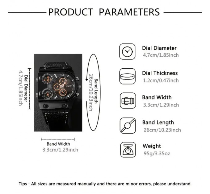 Чоловічий стильний кварцовий годинник