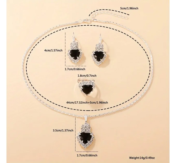 Елегантний комплект жіночих годинників із стразами