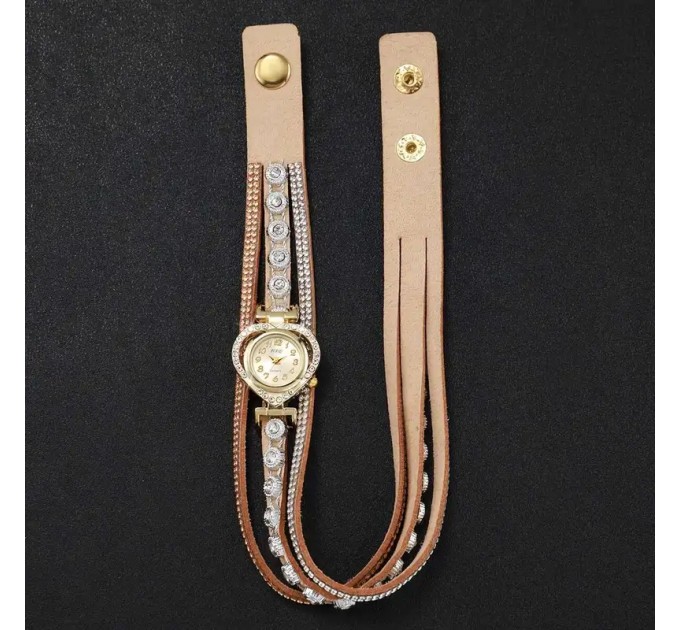 Розкішні золоті серцеві сережки з пряжкою