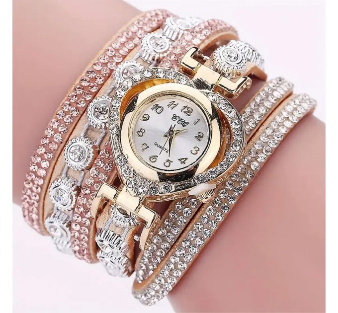 Розкішні золоті серцеві сережки з пряжкою