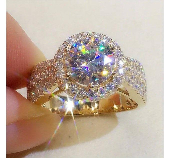 Розкішна блискуча обручка для жінок