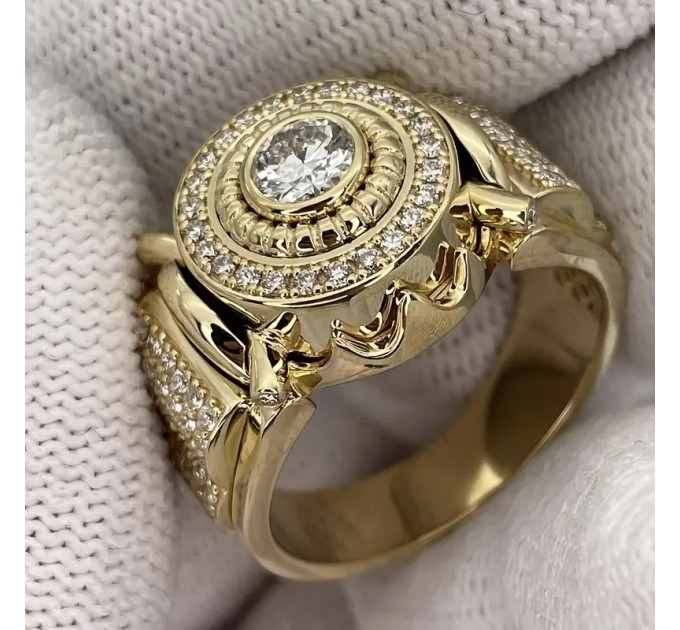 Чоловіче кільце у вінтажному стилі