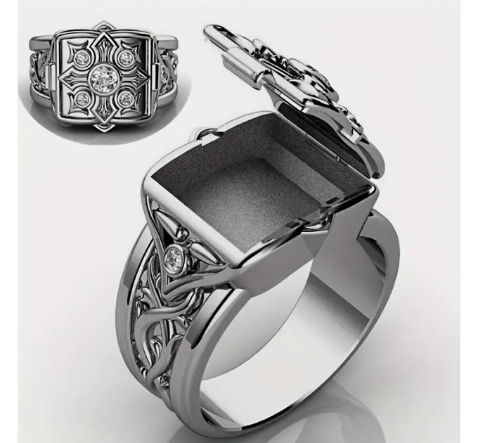 Кільце з металу з різьбленням