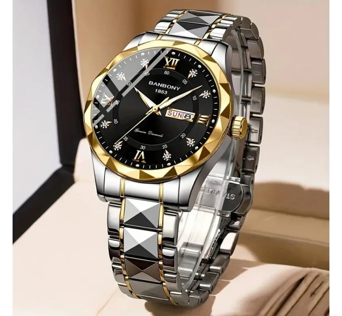 Стильний Чоловічий Годинник з Ременем з нержавіючої сталі