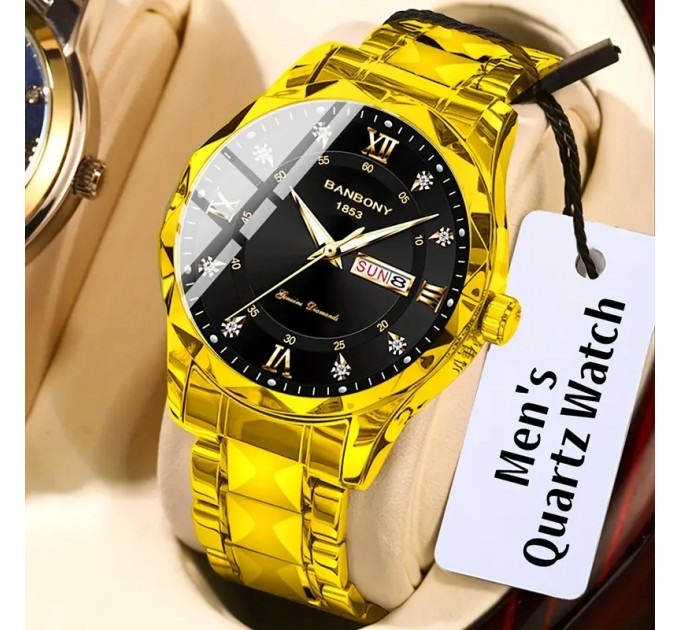 Стильний Чоловічий Годинник з Ременем з нержавіючої сталі