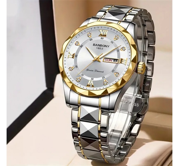 Стильний Чоловічий Годинник з Ременем з нержавіючої сталі