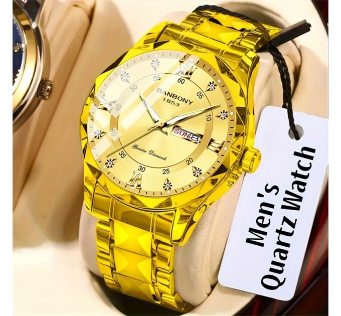 Стильний Чоловічий Годинник з Ременем з нержавіючої сталі