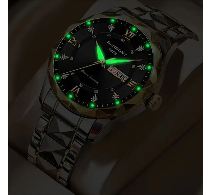 Стильний Чоловічий Годинник з Ременем з нержавіючої сталі