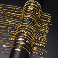 Елегантний набір з 17 браслетів на щиколотку