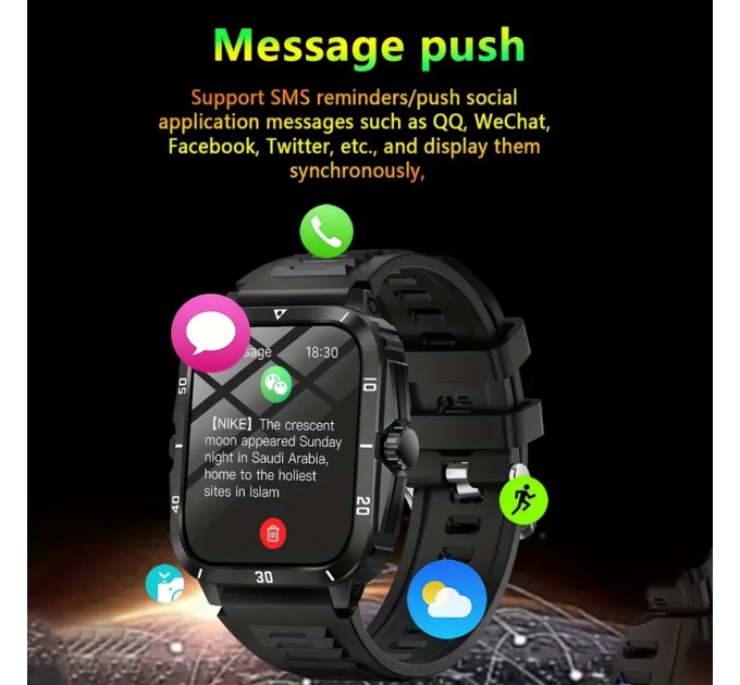 Смарт годинник SIDAKEYE для чоловіків та жінок