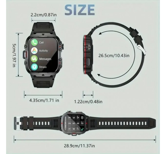 Чоловічий смарт-годинник ERUN