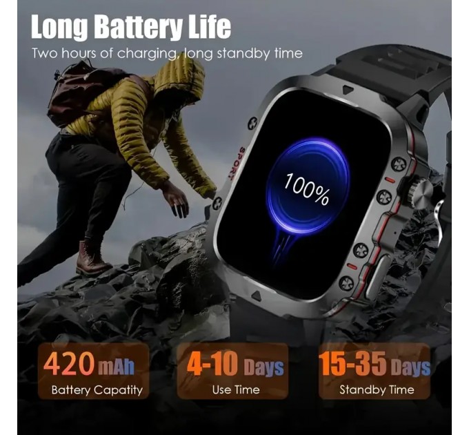 Чоловічий смарт-годинник ERUN