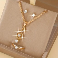 Розкішний набір жіночих прикрас із 4 предметів