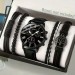 Набір чоловічий годинник та браслети