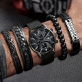 Набір чоловічий годинник та браслети