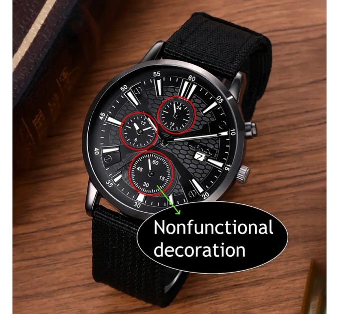 Набір чоловічий годинник та браслети