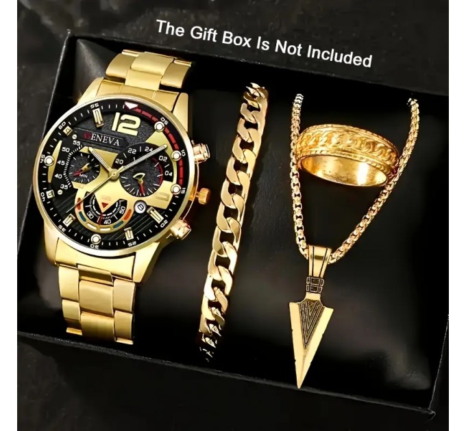 Чоловічий кварцовий годинник з календарем