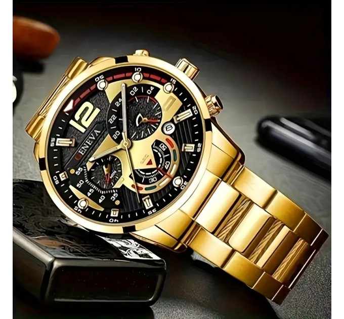 Чоловічий кварцовий годинник з календарем