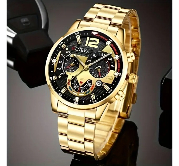 Чоловічий кварцовий годинник з календарем