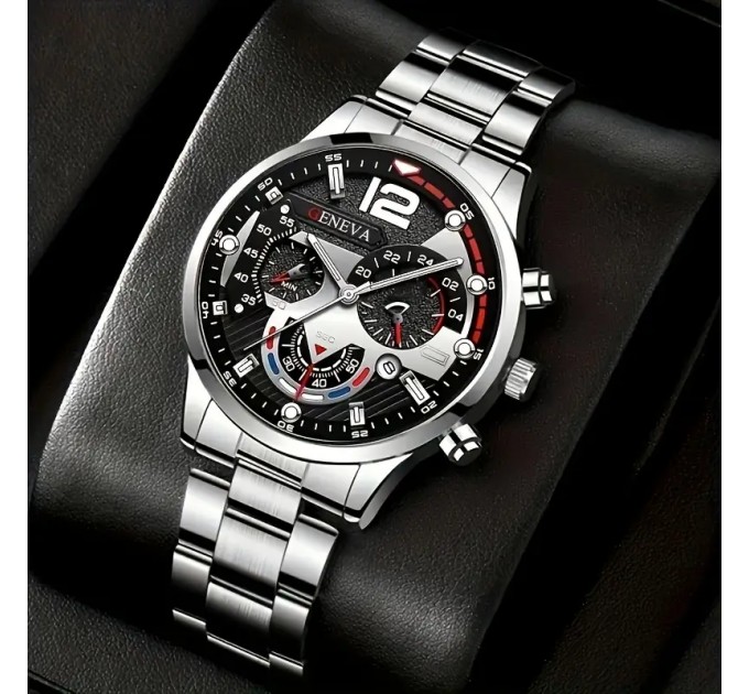 Чоловічий кварцовий годинник з календарем