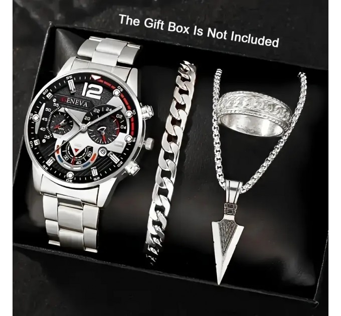 Чоловічий кварцовий годинник з календарем