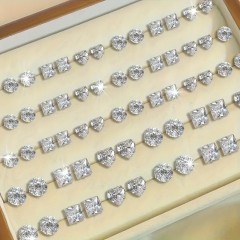 Набір із 72 штук жіночих модних сережок