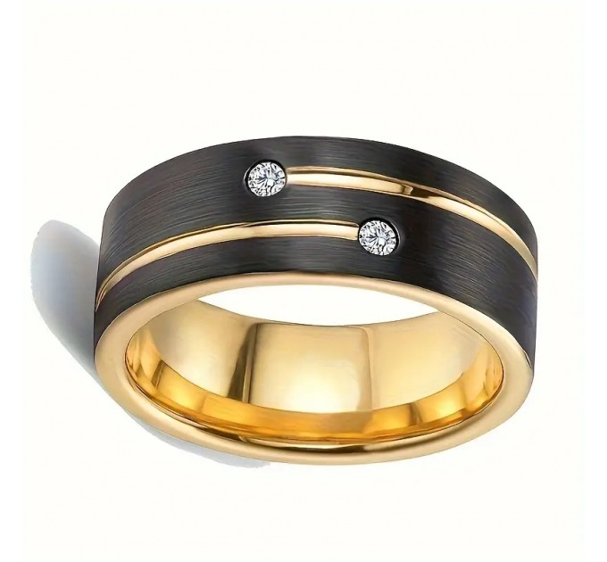 Чорно-Золотисте Широке Кільце