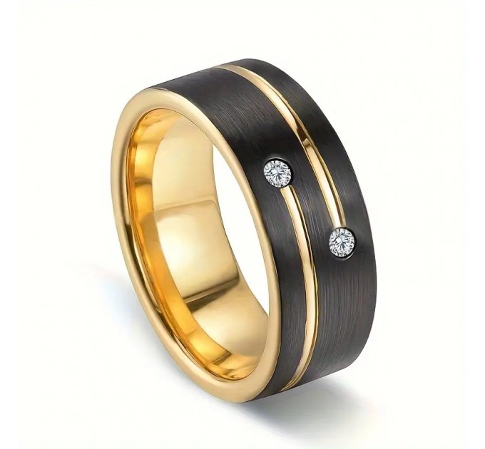 Чорно-Золотисте Широке Кільце