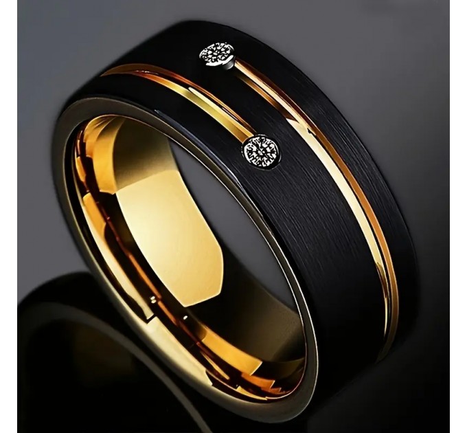 Чорно-Золотисте Широке Кільце