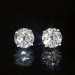 Сережки-гвоздики з кубічним цирконієм