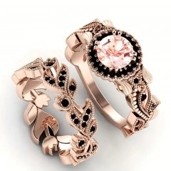 Набір з 2 цирконієвих кілець для жінки і чоловіка