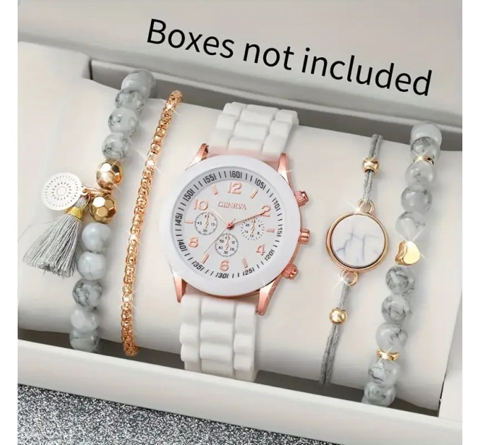 Набір з кварцового жіночого годинника та Чотирьох прикрас