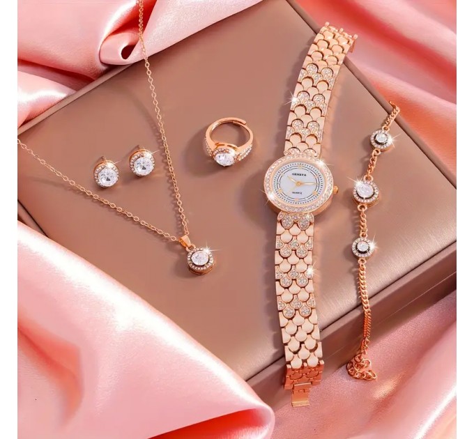 Кварцовий Годинник та Набір Ювелірних Виробів