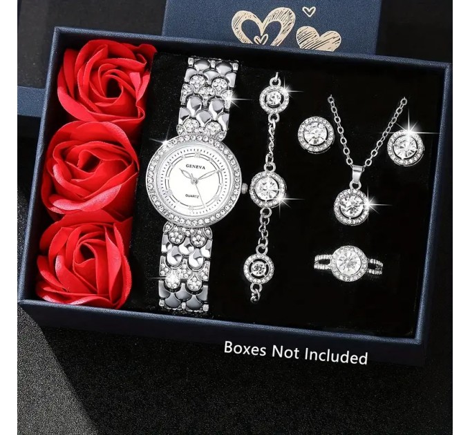 Кварцовий Годинник та Набір Ювелірних Виробів