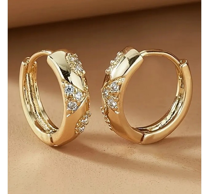 Елегантні Золотисті Сережки