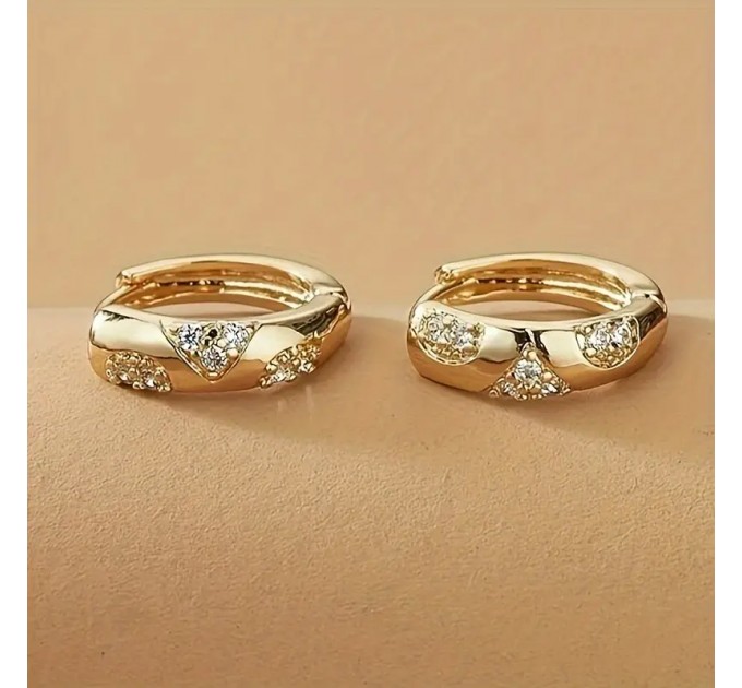 Елегантні Золотисті Сережки