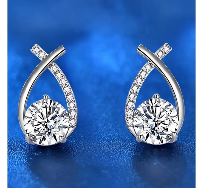 Елегантні сережки-краплі