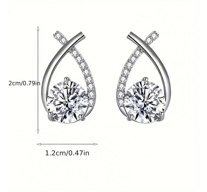 Елегантні сережки-краплі