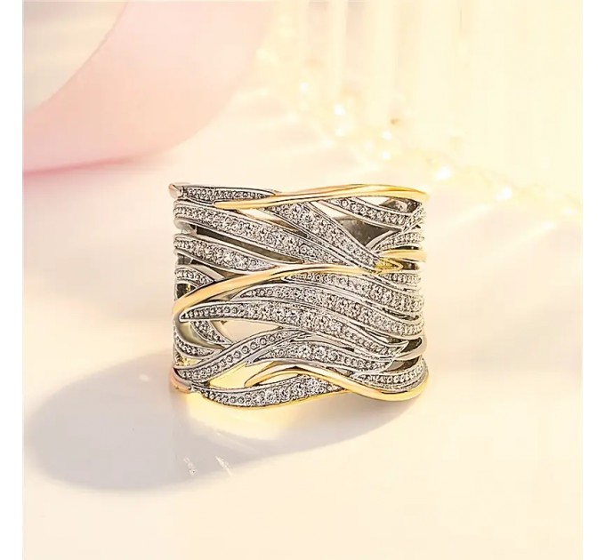 Елегантне широке кільце для жінок